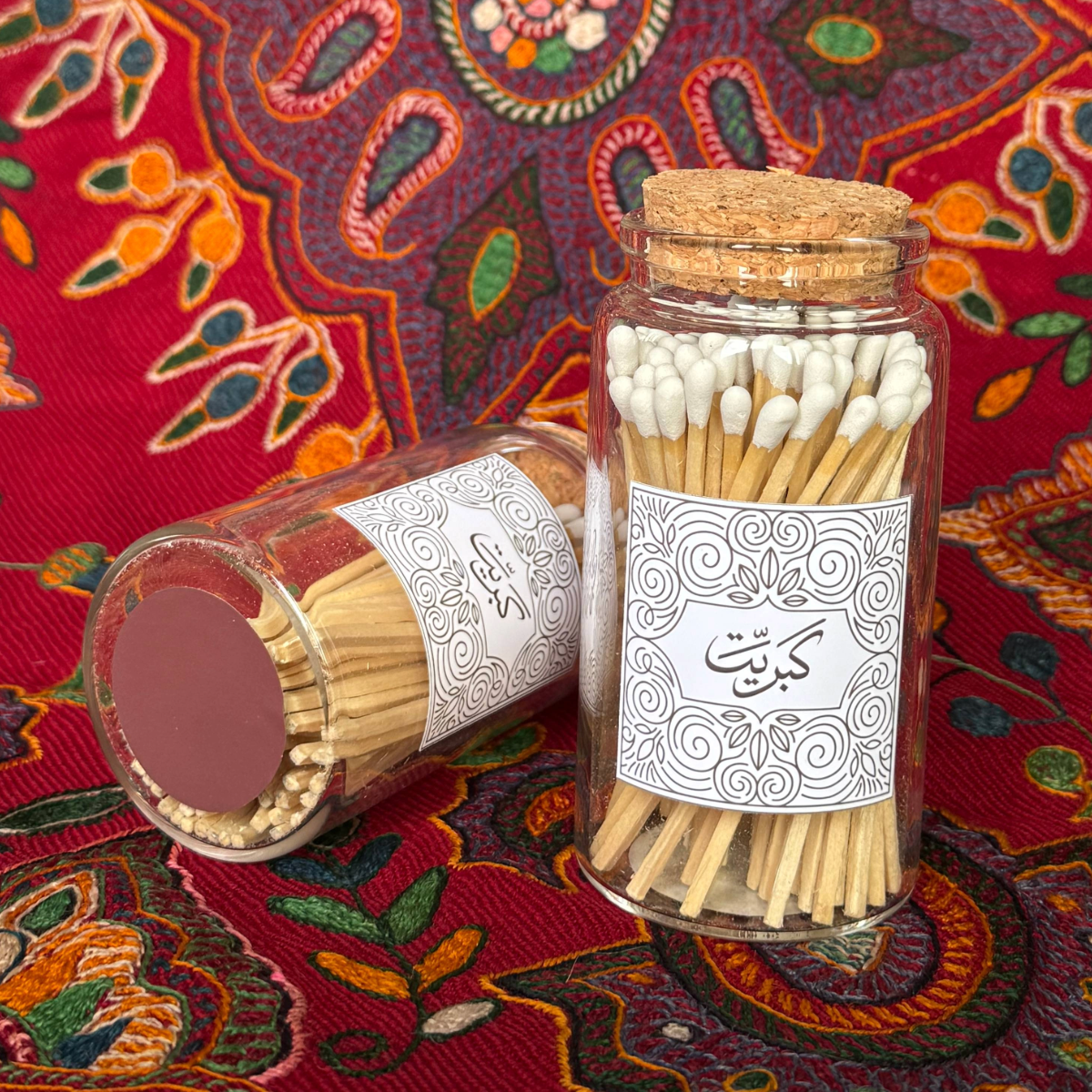 Luxury Match Jar – كبريت | Decorative Safety Matches in Glass