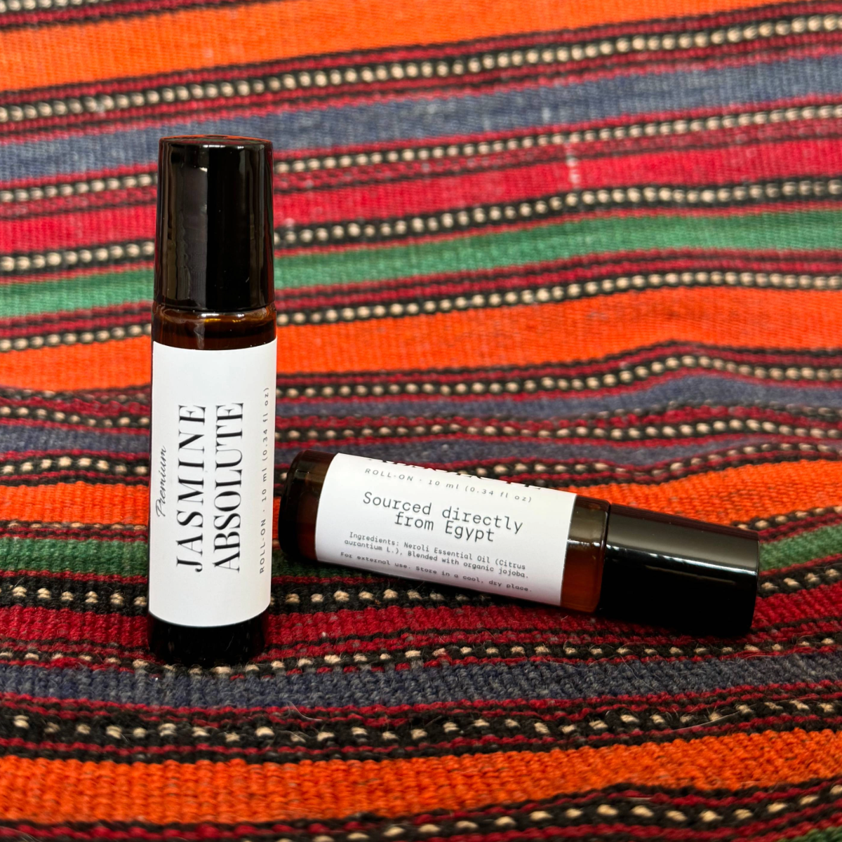 Jasmine perfume oil, 10ml — Egyptian jasmine in organic jojoba